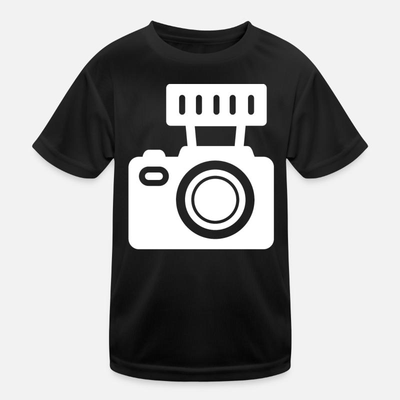Camera - Kids Functional T-Shirt - black