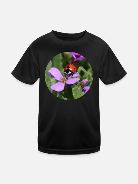 Ladybug Photography - Kids Functional T-Shirt - black - Front
