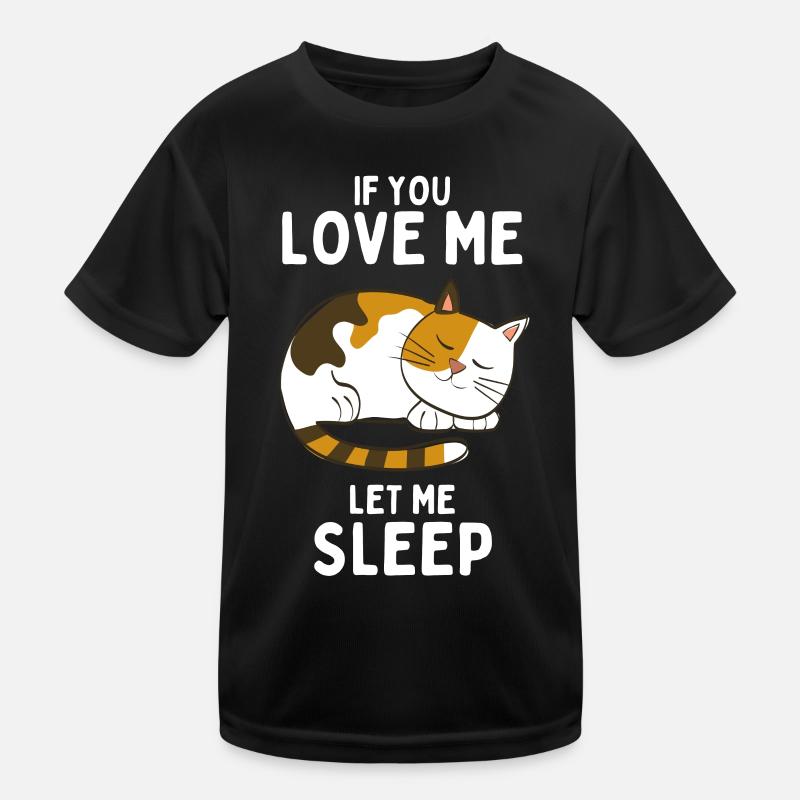 Chat endormi Cadeau amusant T-shirt sport Enfant