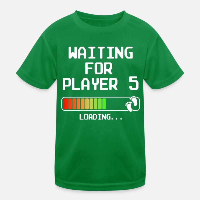 Drittes Mal Papa Mama Vater Mutter Drittes Kind Kinder Funktions-T-Shirt