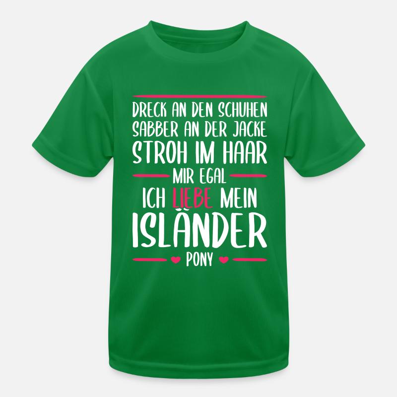 Islandpferd Isländer Pferde Geschenk Kinder Funktions-T-Shirt
