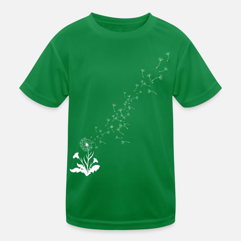 Pusteblume, Löwenzahn, Wind Kinder Funktions-T-Shirt