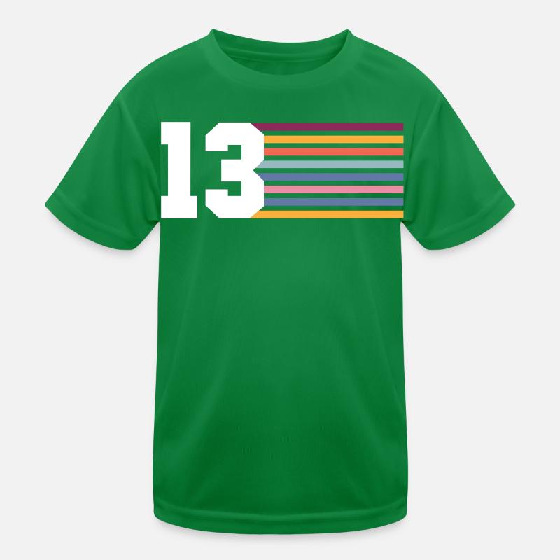 13 Number Kids Functional T-Shirt