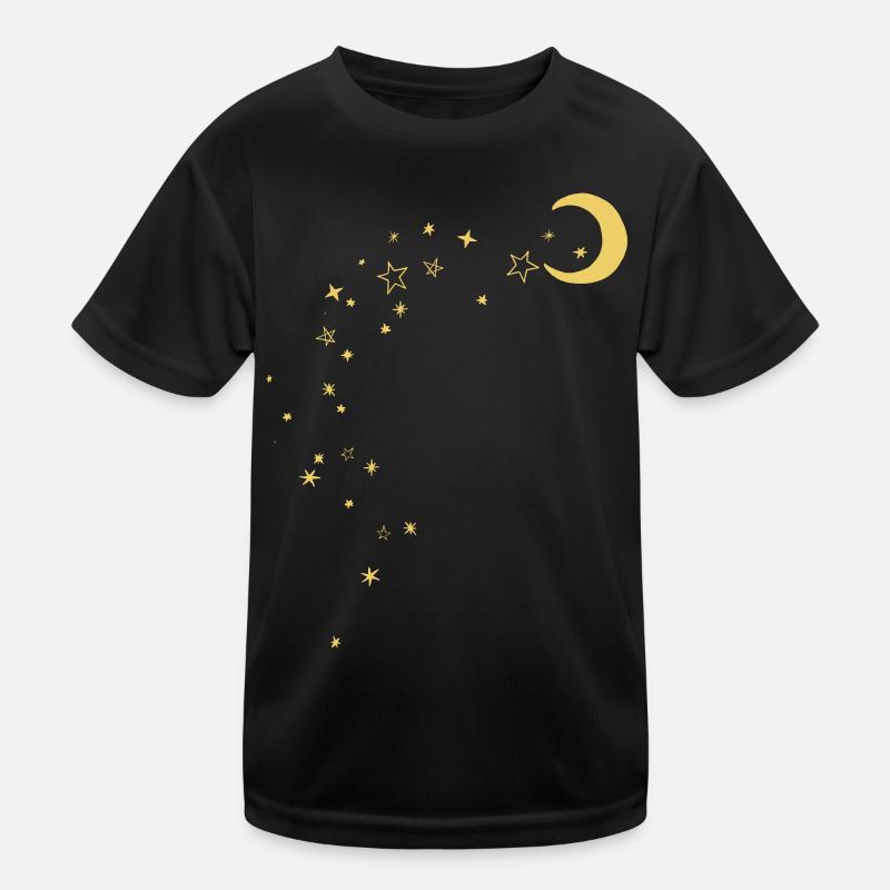 Moon and stars Kids Functional T-Shirt