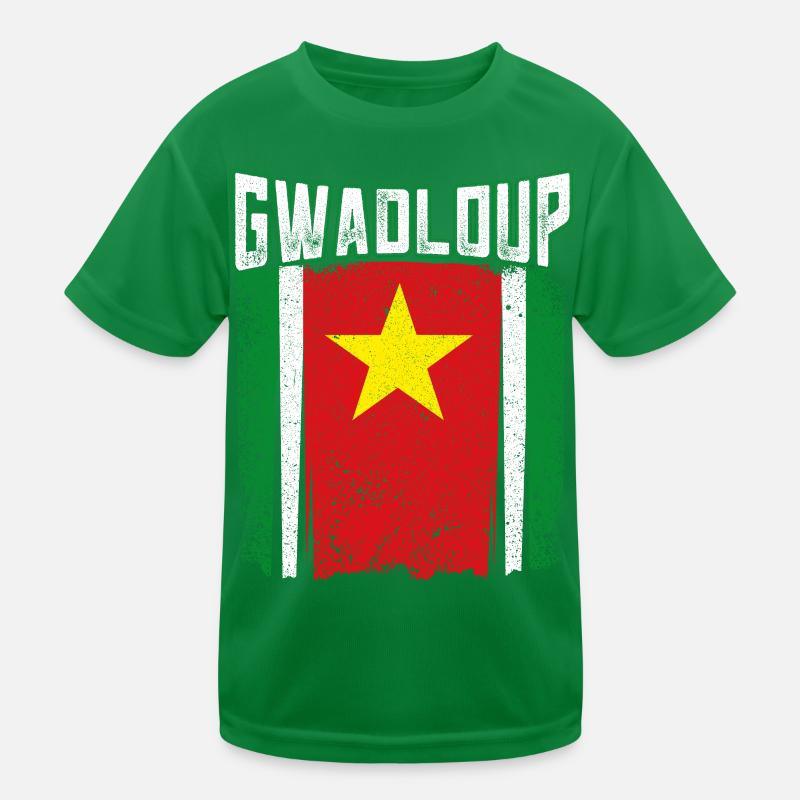 Guadeloupe Drapeau T-shirt sport Enfant