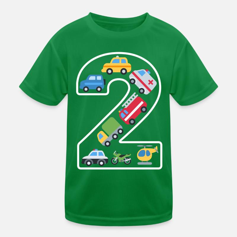 2 Jahre 2. Geburtstag Kindergeburtstag Kinder Funktions-T-Shirt