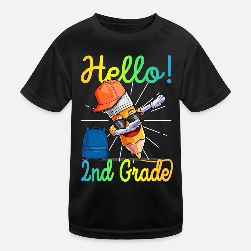 2. Klasse Zweitklässler Grundschule Bleistift Kinder Funktions-T-Shirt