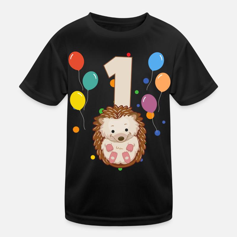 1er anniversaire anniversaire d’enfant 1 ans hérissons T-shirt sport Enfant