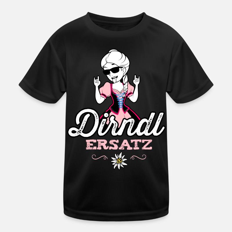 Dirndl Ersatz Damen Trachtenshirt Kind Kinder Funktions-T-Shirt