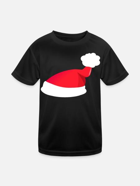 Bonnet de Nicolas - T-shirt sport Enfant - noir - Devant