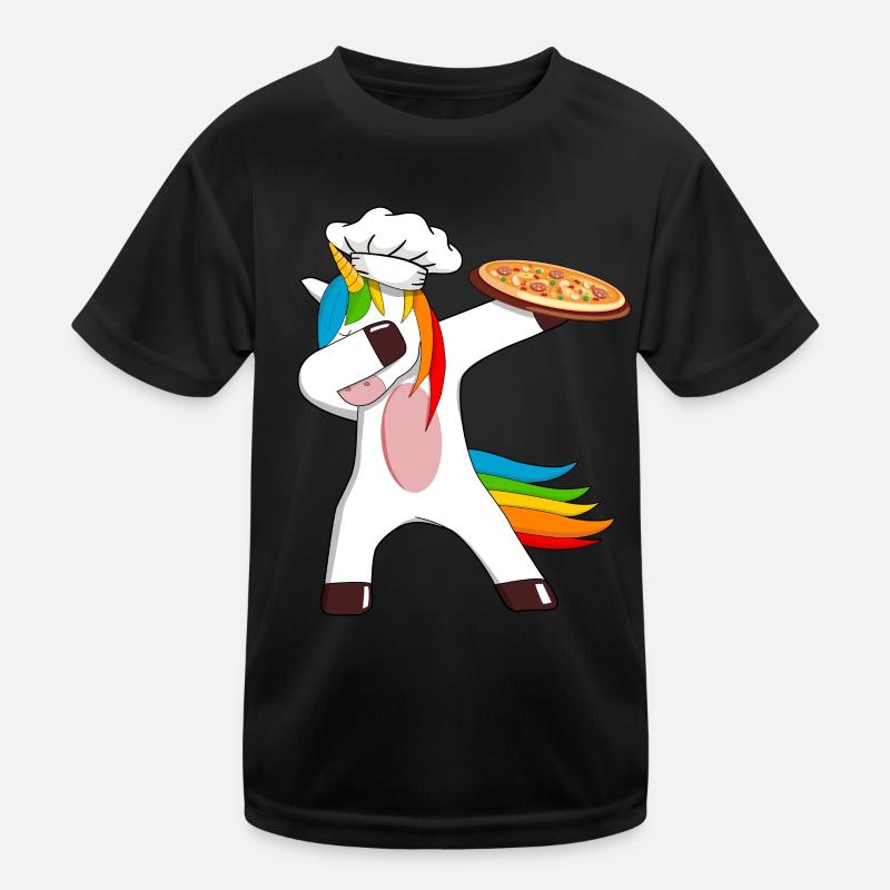 Pizza pizza pizzeria Pizza Einhorn Avec pizza T-shirt sport Enfant