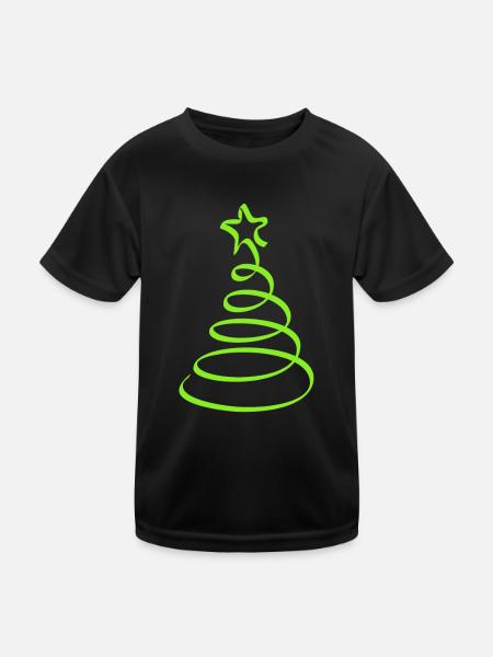 Weihnachten, Weihnachten, Weihnachten, Weihnachten - Kinder Funktions-T-Shirt - Schwarz - Vorne