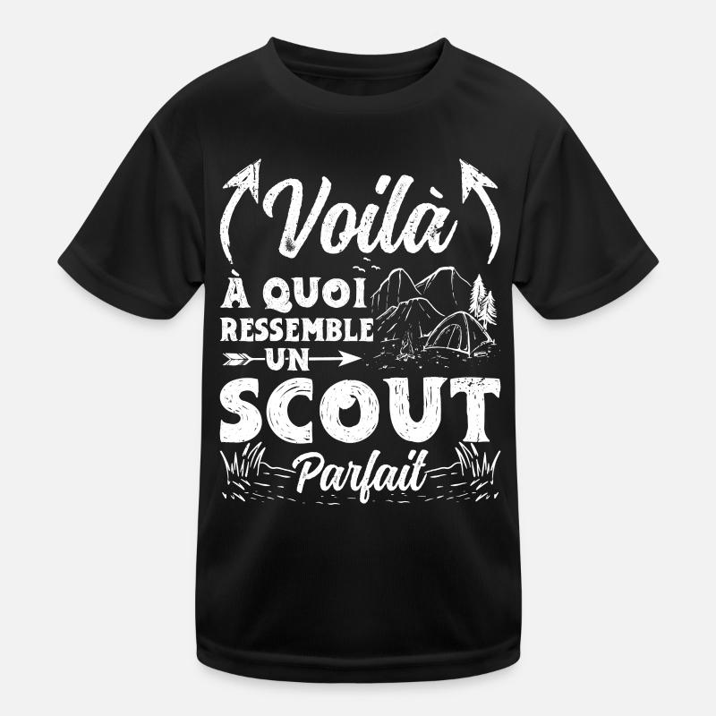 Scoutisme Scout Éclaireur Campeur Extérieur T-shirt sport Enfant