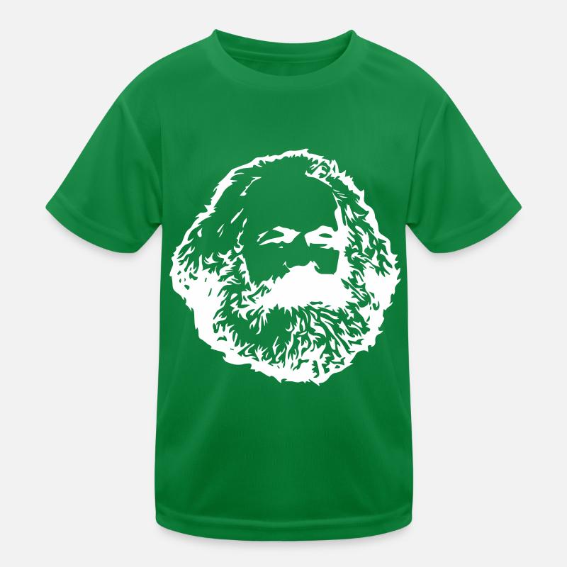 Karl Marx Face Communism Marxism Philosopher Kids Functional T-Shirt