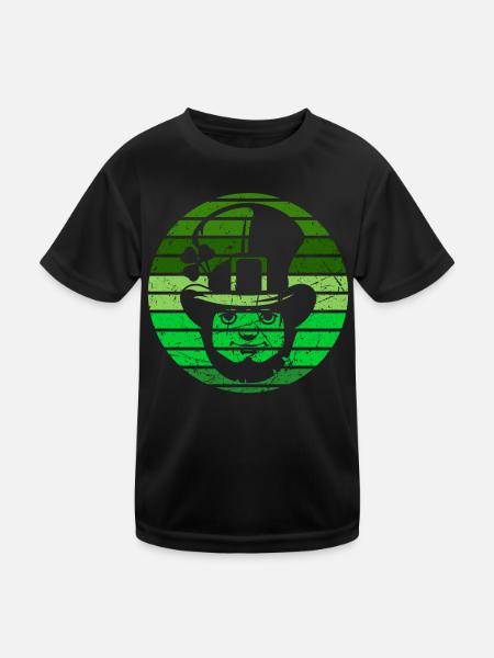 St Patrick's Day Shirt - Kids Functional T-Shirt - black - Front