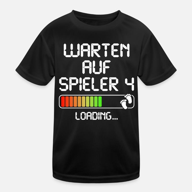 Zweites Mal Papa Mama Vater Mutter Zweites Kind Kinder Funktions-T-Shirt