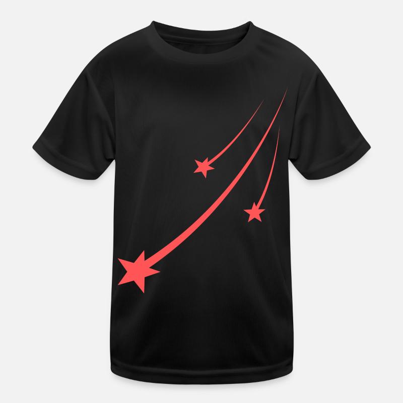 Design Orange étoile T-shirt sport Enfant