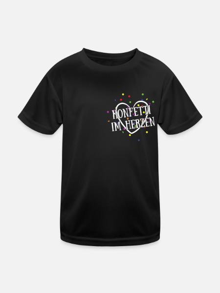 Costume de remplacement de carnaval Tenue de carnaval - T-shirt sport Enfant - noir - Devant