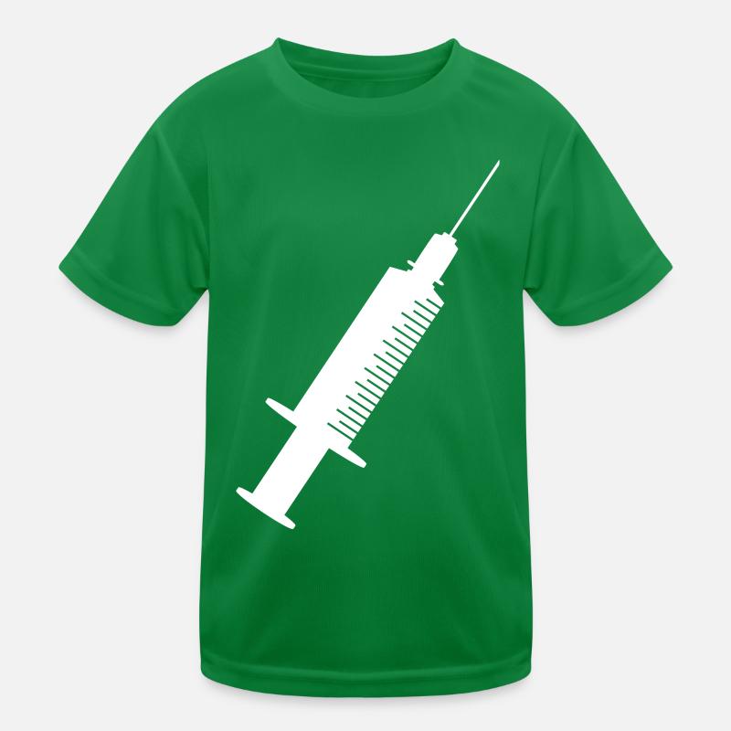 Syringe White Kids Functional T-Shirt
