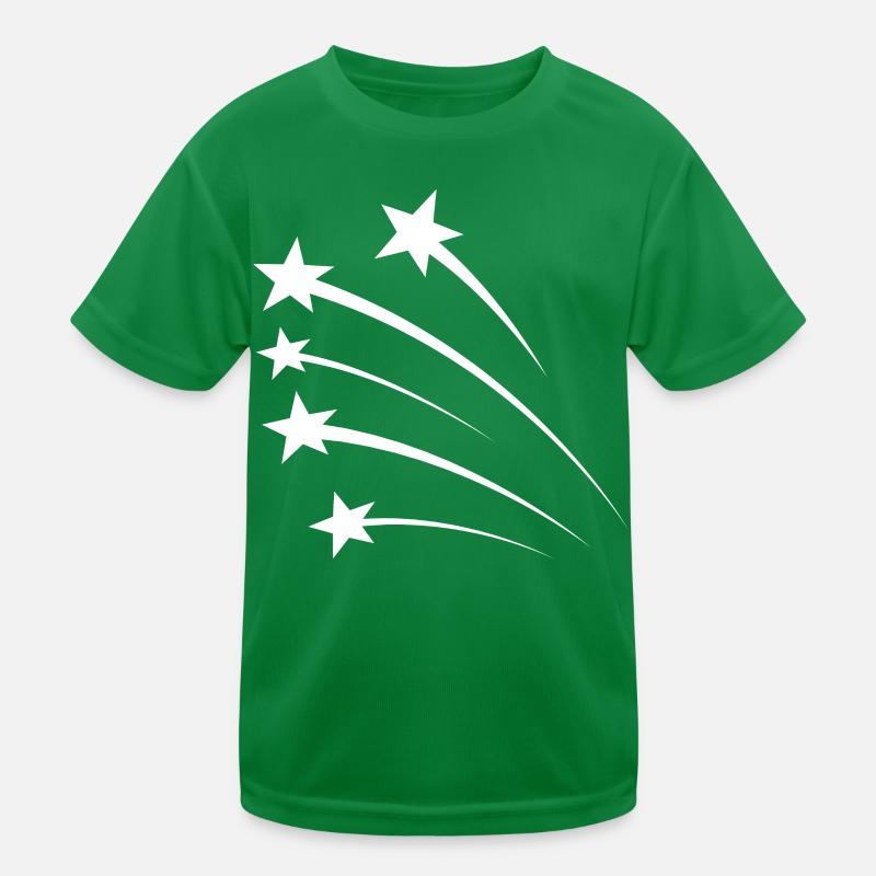 Sterne Weiss Kinder Funktions-T-Shirt