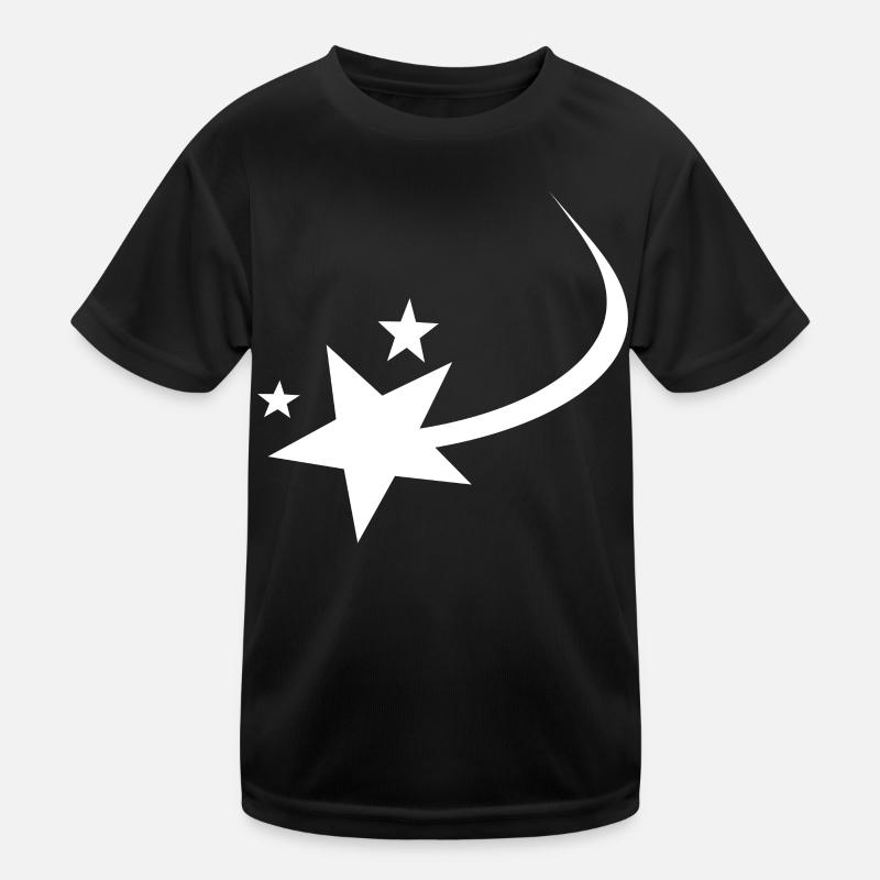Sternschnuppe Weiss Kinder Funktions-T-Shirt