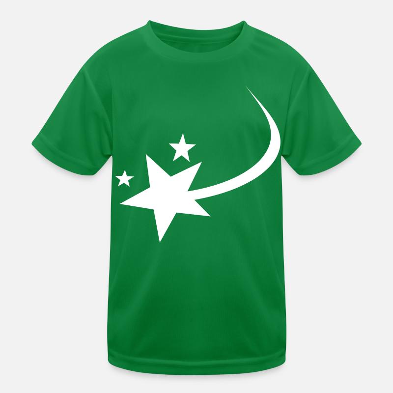 Sternschnuppe Weiss Kinder Funktions-T-Shirt