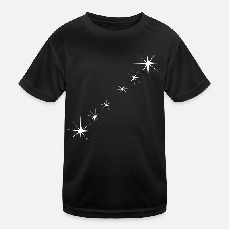 Étoiles Blanc T-shirt sport Enfant