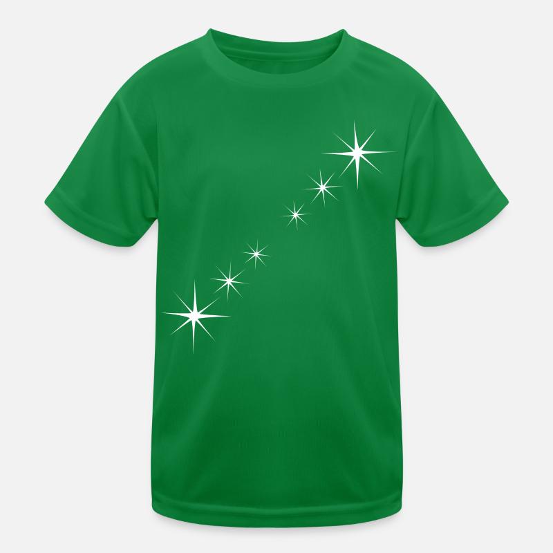 Stars White Kids Functional T-Shirt