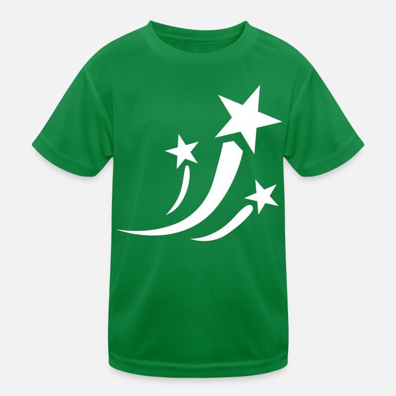 Weisse Sternschnuppen Kinder Funktions-T-Shirt
