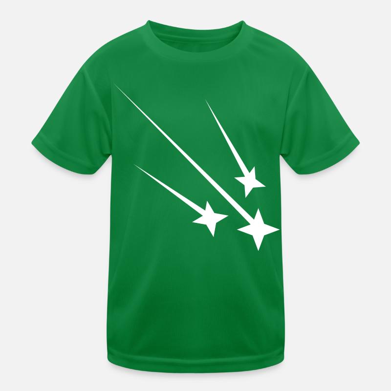 Étoiles filantes blanches T-shirt sport Enfant