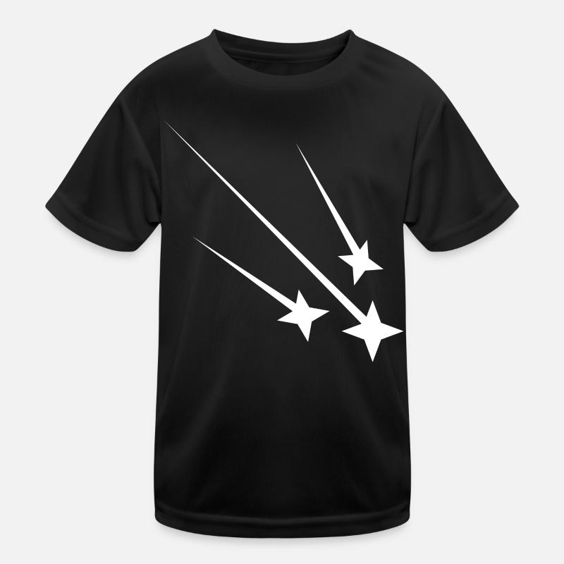 Weisse Sternschnuppen Kinder Funktions-T-Shirt
