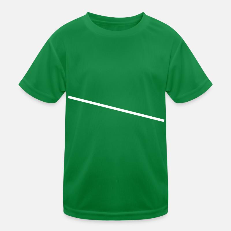 White Line Simple Kids Functional T-Shirt