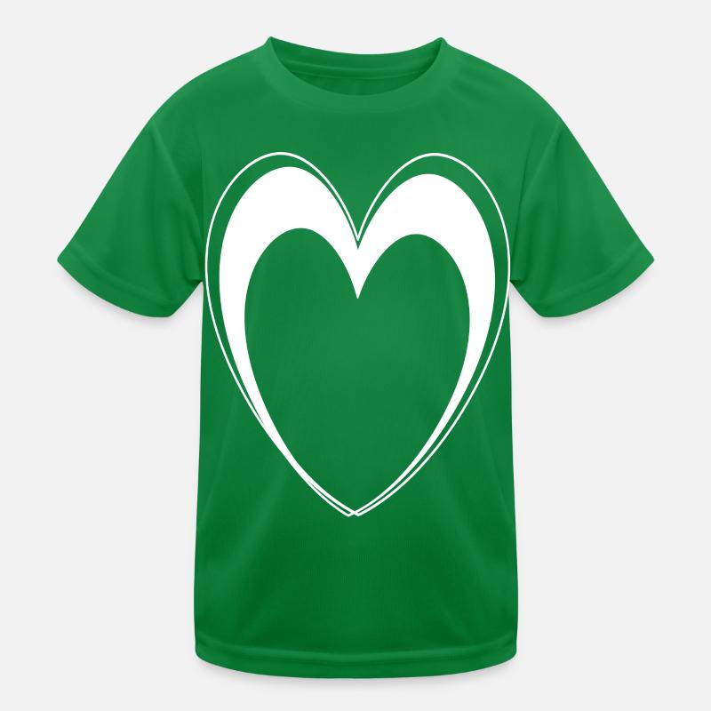 White Heart Kids Functional T-Shirt