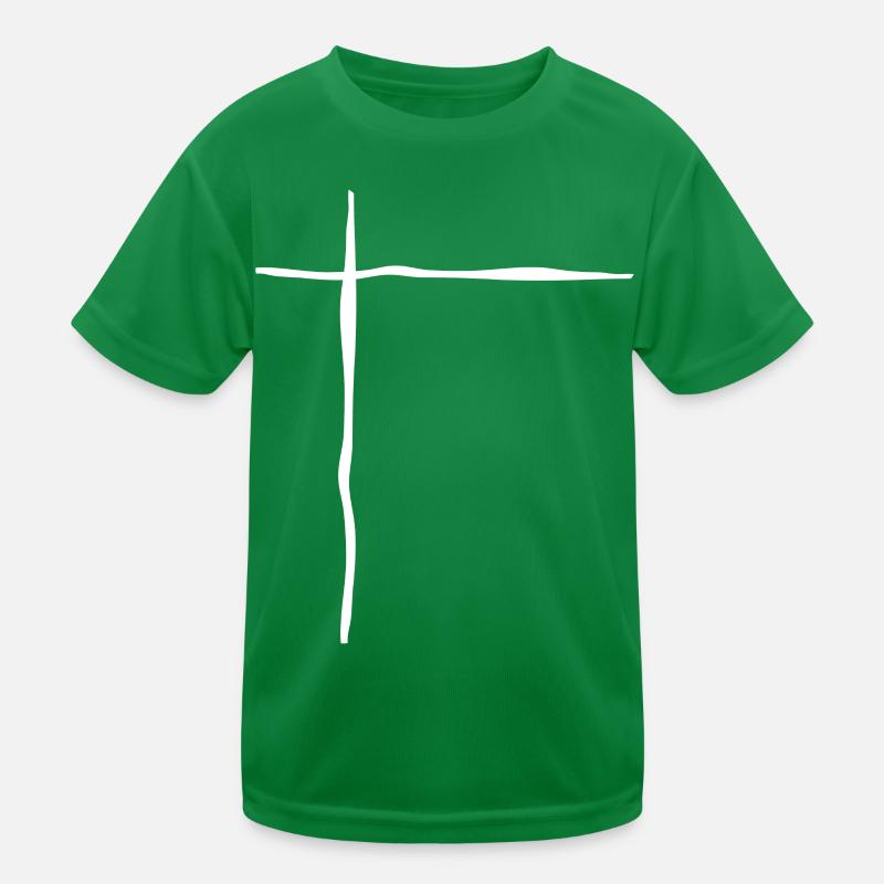 Weisse Linien Kinder Funktions-T-Shirt