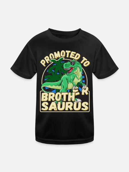 Expectant brother New sibling offspring - Kids Functional T-Shirt - black - Front