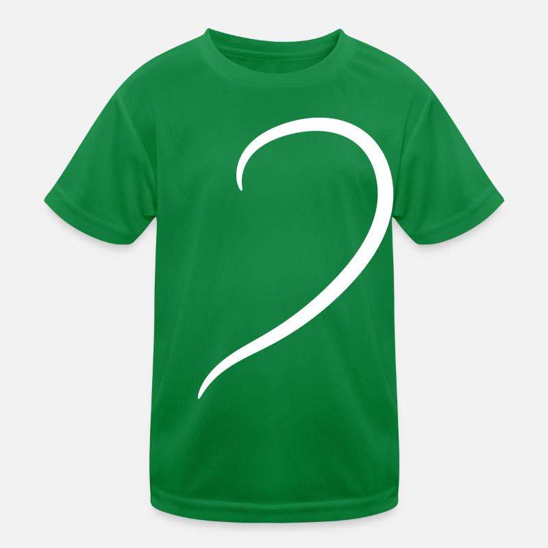 Half White Heart Kids Functional T-Shirt