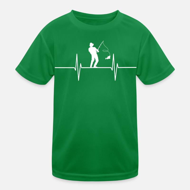 Hobbyfischer Motiv Kinder Funktions-T-Shirt