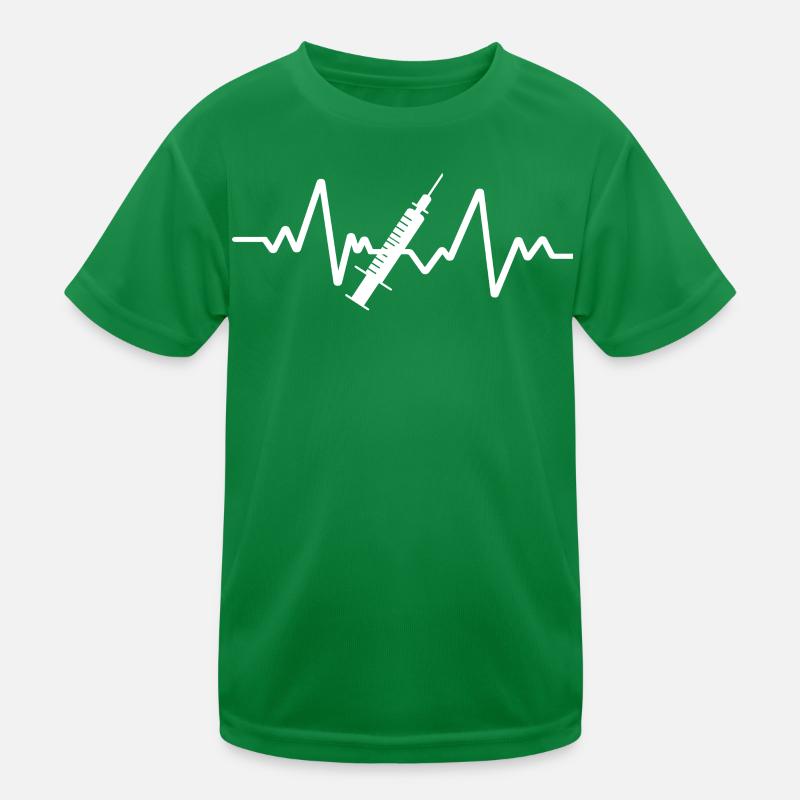 Weisses Spritzen Design Kinder Funktions-T-Shirt