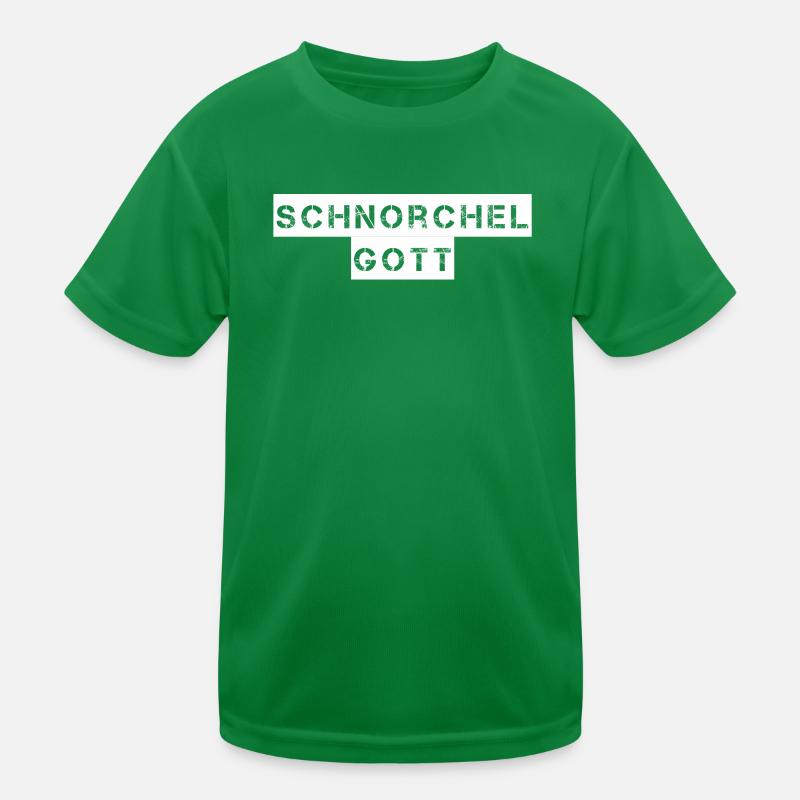 Tauchen - Schnorchel Gott Kinder Funktions-T-Shirt