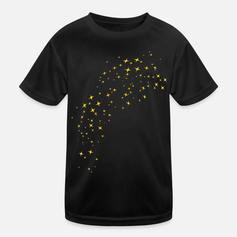Sternenhimmel Gold Kinder Funktions-T-Shirt