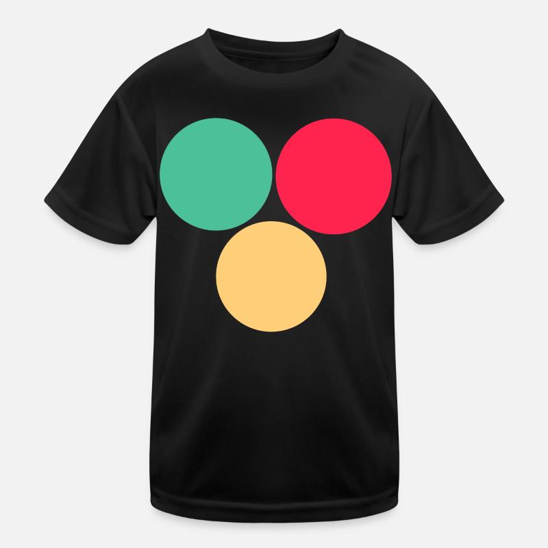 Trois cercles- vert- rouge- jaune T-shirt sport Enfant