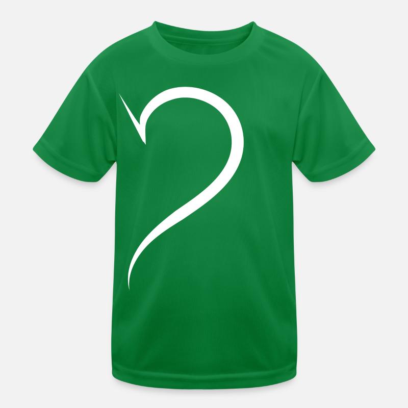 Cool Half Heart Blanc T-shirt sport Enfant