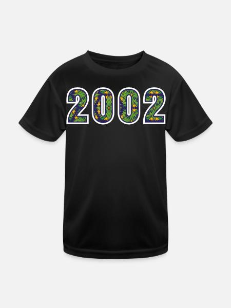 2002 Année Verte - T-shirt sport Enfant - noir - Devant