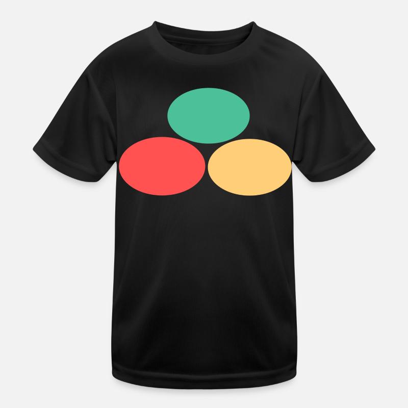Three points- Green- Red- Yellow Kids Functional T-Shirt
