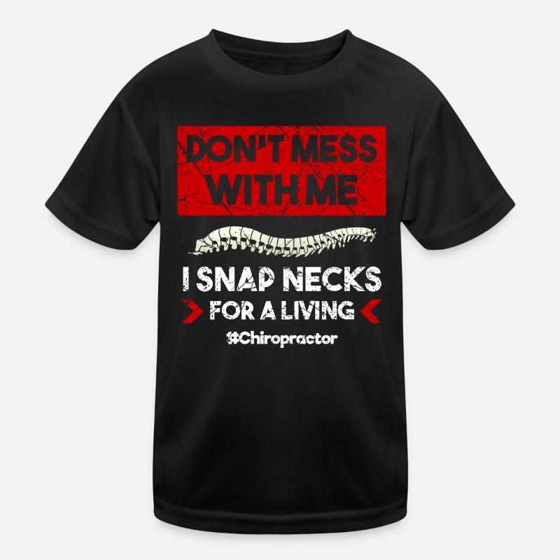 Chiropractor Physiotherapist Profession I Gift - Kids Functional T-Shirt - black