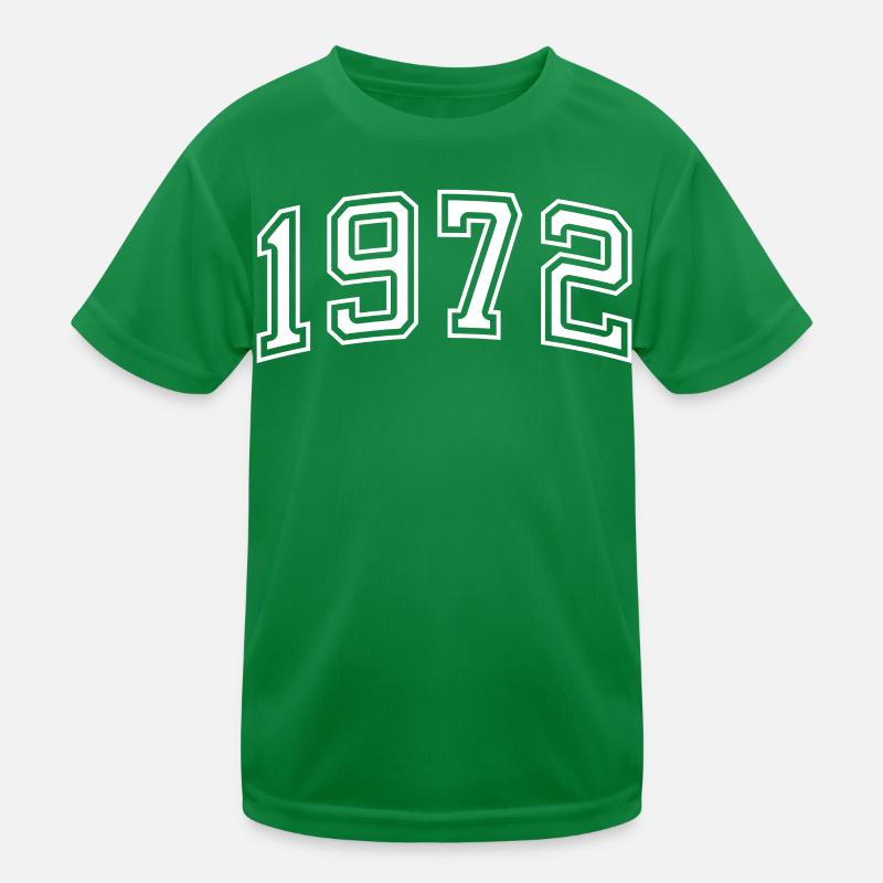 Année 1972 en blanc T-shirt sport Enfant