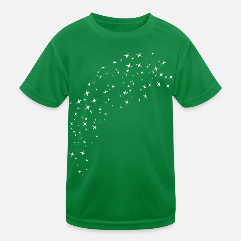 White starry sky Kids Functional T-Shirt