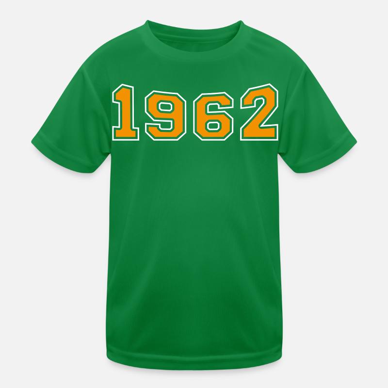1962 Year Orange Kids Functional T-Shirt