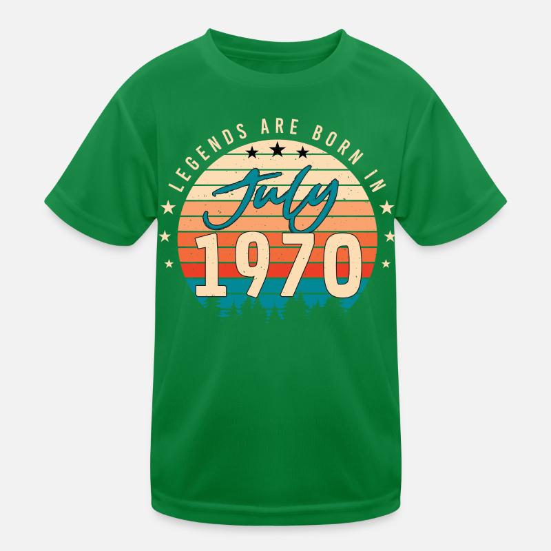 Juli 1970 Retro Kinder Funktions-T-Shirt