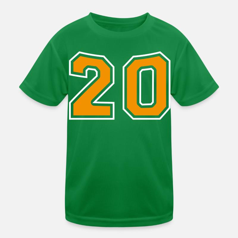 Numéro 20 Orange T-shirt sport Enfant